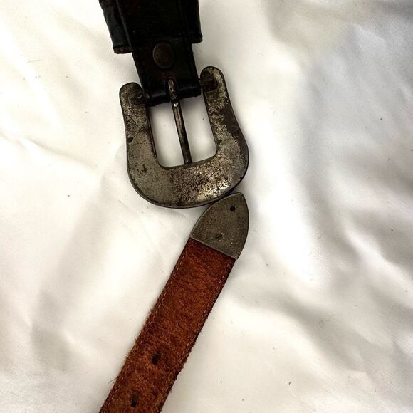 Leegin brown leather silver buckle belt - Picture 8 of 14